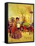 Christmas in 1837-L.W. Sagle-Framed Stretched Canvas