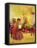 Christmas in 1837-L.W. Sagle-Framed Stretched Canvas