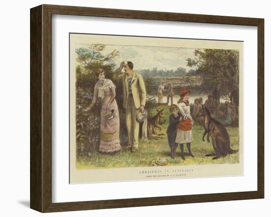 Christmas in Australia-George Goodwin Kilburne-Framed Giclee Print