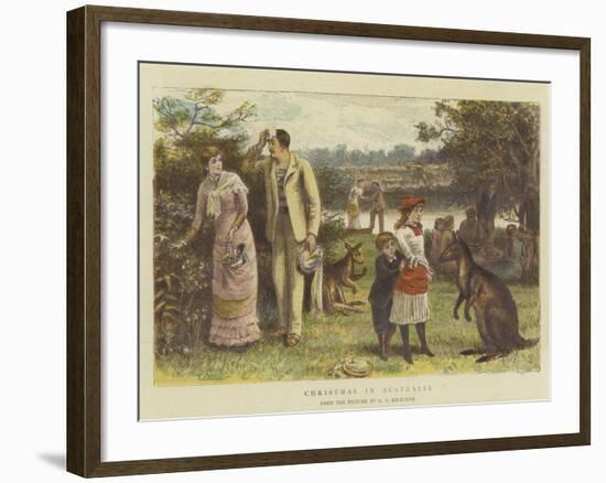 Christmas in Australia-George Goodwin Kilburne-Framed Giclee Print