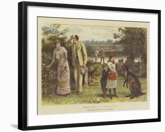 Christmas in Australia-George Goodwin Kilburne-Framed Giclee Print