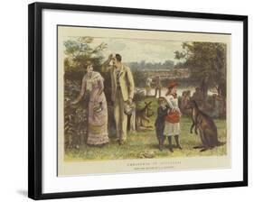 Christmas in Australia-George Goodwin Kilburne-Framed Giclee Print