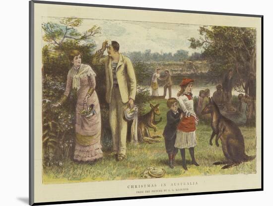 Christmas in Australia-George Goodwin Kilburne-Mounted Giclee Print