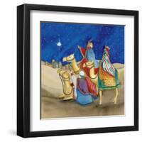 Christmas in Bethlehem II Square-Kathleen Parr McKenna-Framed Art Print