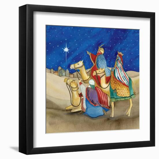 Christmas in Bethlehem II Square-Kathleen Parr McKenna-Framed Art Print