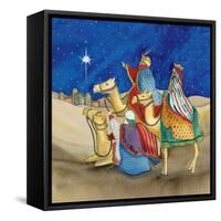 Christmas in Bethlehem II Square-Kathleen Parr McKenna-Framed Stretched Canvas