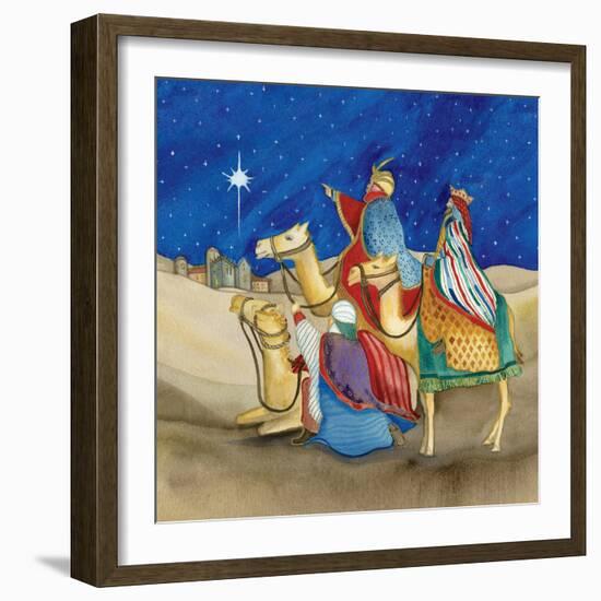 Christmas in Bethlehem II Square-Kathleen Parr McKenna-Framed Art Print