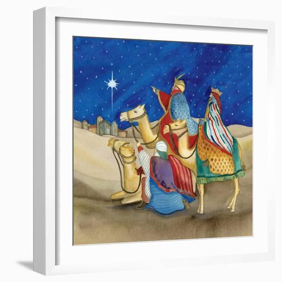 Christmas in Bethlehem II Square-Kathleen Parr McKenna-Framed Art Print