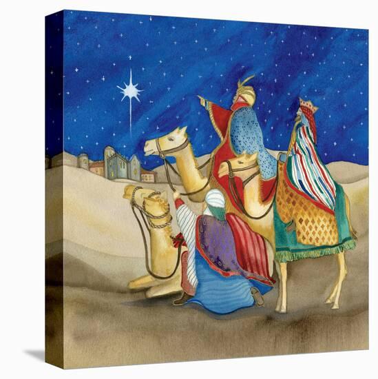 Christmas in Bethlehem II Square-Kathleen Parr McKenna-Stretched Canvas