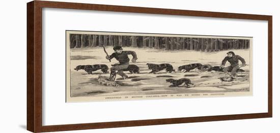 Christmas in British Columbia, How it Was We Missed the Festivities-John Charles Dollman-Framed Giclee Print