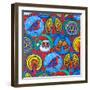 Christmas in Circles, 2015-Jane Tattersfield-Framed Giclee Print