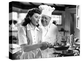 Christmas In Connecticut, Barbara Stanwyck, S.Z. Sakall, 1945-null-Stretched Canvas