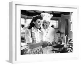 Christmas In Connecticut, Barbara Stanwyck, S.Z. Sakall, 1945-null-Framed Photo