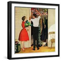 "Christmas in Hiding," December 10, 1960-George Hughes-Framed Giclee Print