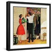 "Christmas in Hiding," December 10, 1960-George Hughes-Framed Giclee Print