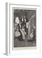 Christmas in Holland, Arrival of St Nicholas, the Dutch Santa Claus-Gabriel Nicolet-Framed Giclee Print