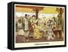 Christmas In India-E.K. Johnson-Framed Stretched Canvas