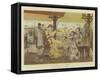 Christmas in India-Edward Killingworth Johnson-Framed Stretched Canvas