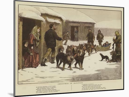 Christmas in Manitoba-null-Mounted Giclee Print