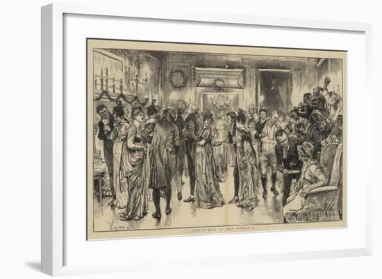 Christmas in Old Virginia-Edwin Austin Abbey-Framed Giclee Print