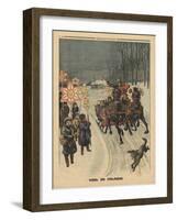 Christmas in Poland, Illustration from 'Le Petit Journal', Supplement Illustre, 24th December 1911-French School-Framed Giclee Print