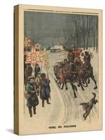 Christmas in Poland, Illustration from 'Le Petit Journal', Supplement Illustre, 24th December 1911-French School-Stretched Canvas
