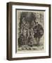 Christmas in the Country, Arrival of the Postman-Henry Woods-Framed Giclee Print