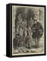 Christmas in the Country, Arrival of the Postman-Henry Woods-Framed Stretched Canvas