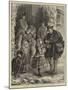 Christmas in the Country, Arrival of the Postman-Henry Woods-Mounted Giclee Print