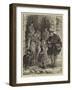 Christmas in the Country, Arrival of the Postman-Henry Woods-Framed Giclee Print