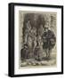 Christmas in the Country, Arrival of the Postman-Henry Woods-Framed Giclee Print