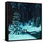 Christmas In the Forest-Stan Galli-Framed Stretched Canvas