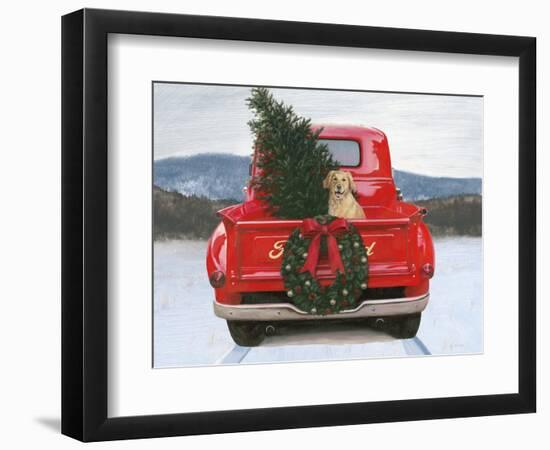 Christmas in the Heartland IV Ford-James Wiens-Framed Art Print
