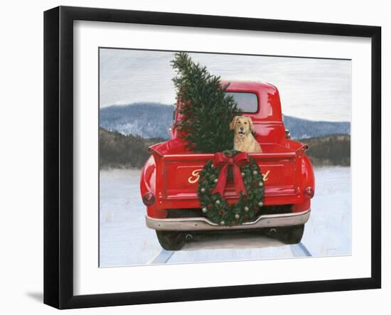 Christmas in the Heartland IV Ford-James Wiens-Framed Art Print