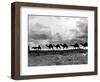 Christmas in the Holyland; a Camel Train on the Road to Jeruselem Palestine-null-Framed Photographic Print