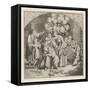 Christmas in the Luther Home-Gustav Konig-Framed Stretched Canvas