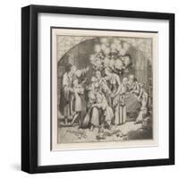 Christmas in the Luther Home-Gustav Konig-Framed Art Print