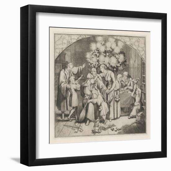 Christmas in the Luther Home-Gustav Konig-Framed Art Print