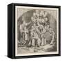 Christmas in the Luther Home-Gustav Konig-Framed Stretched Canvas