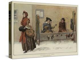 Christmas in the Stocks-Gordon Frederick Browne-Stretched Canvas