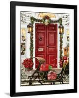 Christmas in the Village-Arnica Burnstone-Framed Giclee Print