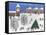 Christmas in Winter Town-Gordon Barker-Framed Stretched Canvas