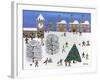 Christmas in Winter Town-Gordon Barker-Framed Giclee Print