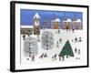 Christmas in Winter Town-Gordon Barker-Framed Giclee Print