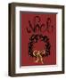 Christmas Ink Wreath-Cyndi Lou-Framed Giclee Print