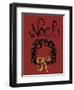 Christmas Ink Wreath-Cyndi Lou-Framed Giclee Print