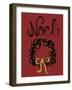 Christmas Ink Wreath-Cyndi Lou-Framed Giclee Print