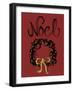 Christmas Ink Wreath-Cyndi Lou-Framed Giclee Print