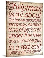 Christmas Is All About Type-Jace Grey-Stretched Canvas