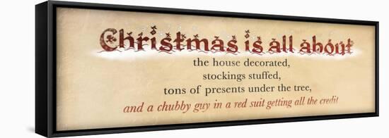Christmas Is All About-Jace Grey-Framed Stretched Canvas